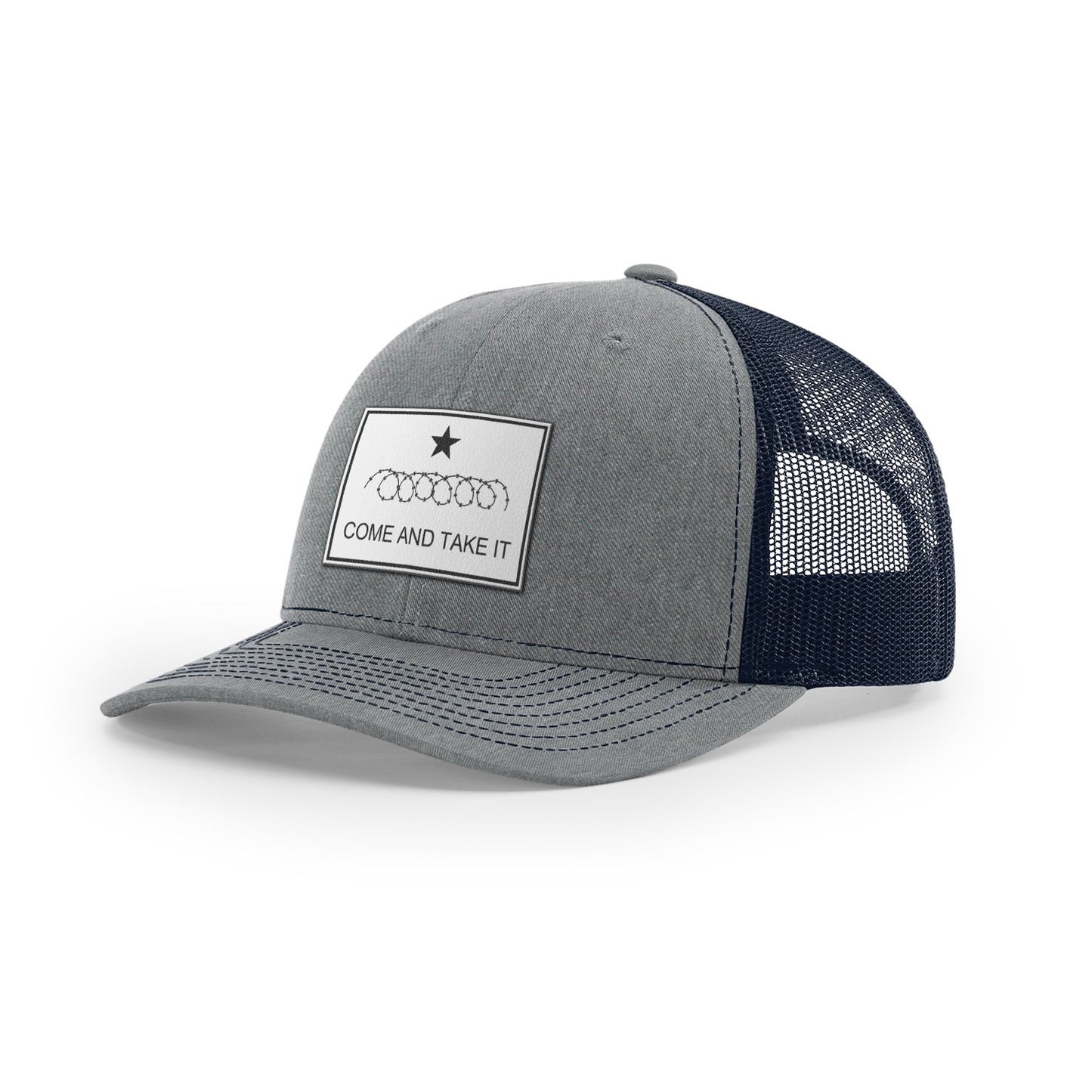Come And Take It : Razor Wire (White Leather), Snapback Hat