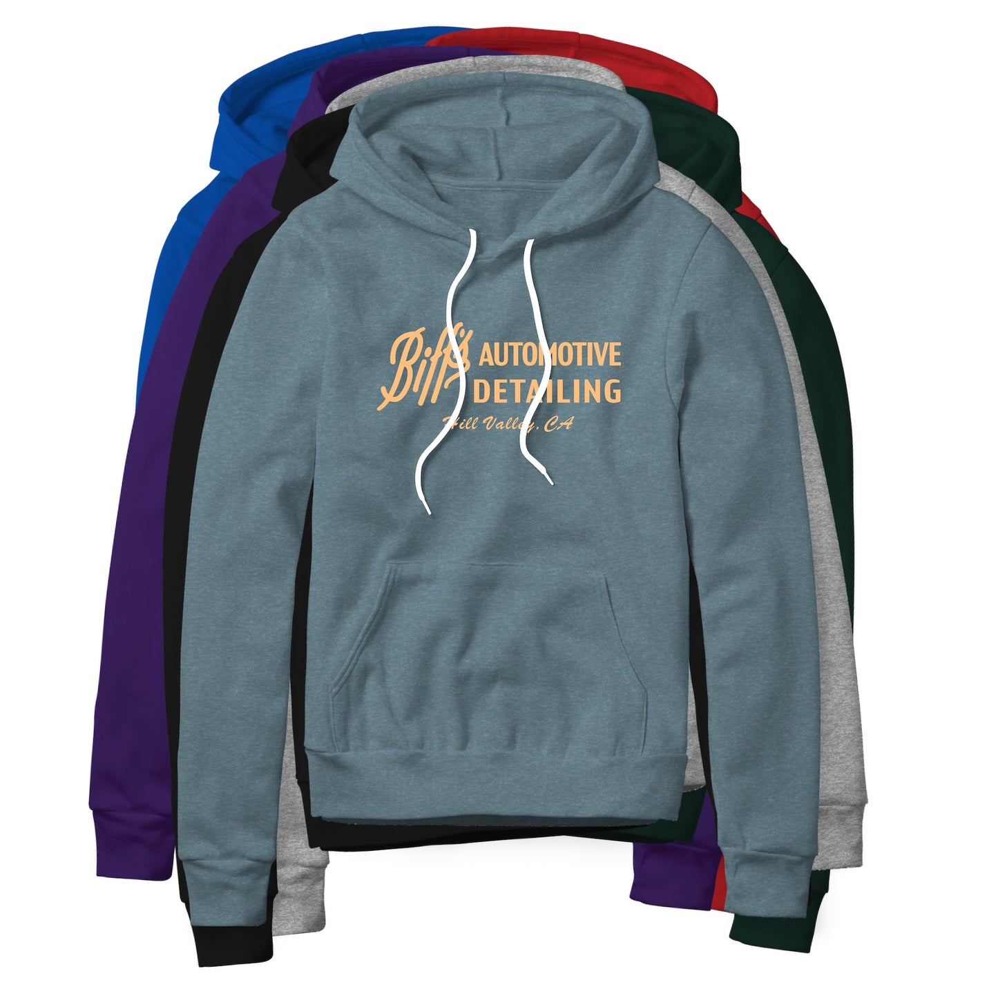 Biff's Automotive Detailing Logo : Back To The Future Movie, Fleece Hoodie
