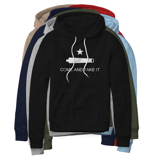 Come And Take It : Cannon (White), Fleece Hoodie