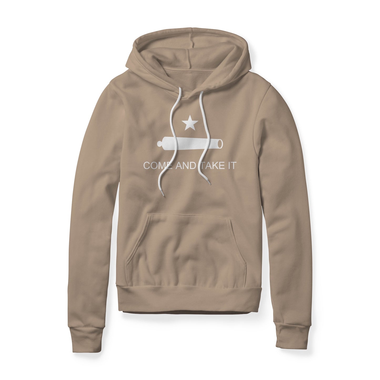 Come And Take It : Cannon (White), Fleece Hoodie