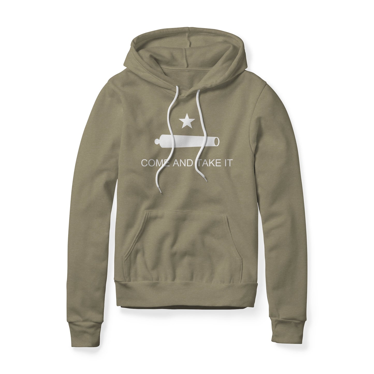 Come And Take It : Cannon (White), Fleece Hoodie
