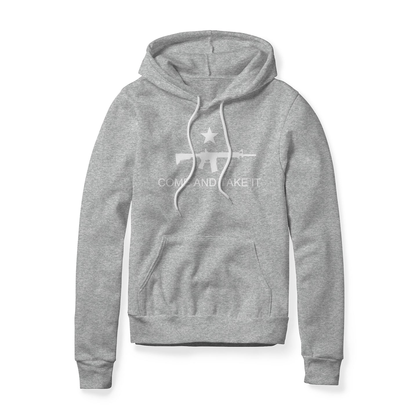 Come And Take It : Rifle (White), Fleece Hoodie