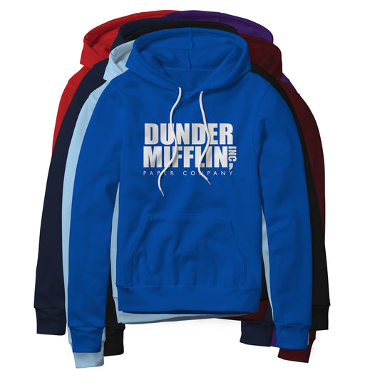 Dunder Mifflin Logo : The Office Show, Fleece Hoodie