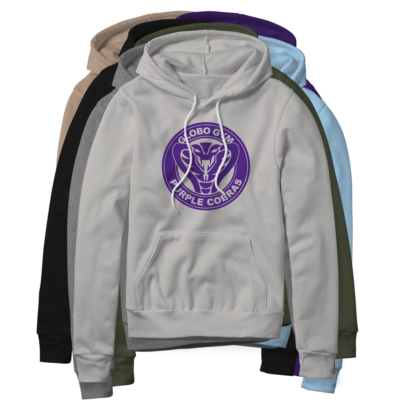 Globo Gym Purple Cobras Logo (Purple) : Dodgeball Movie, Fleece Hoodie