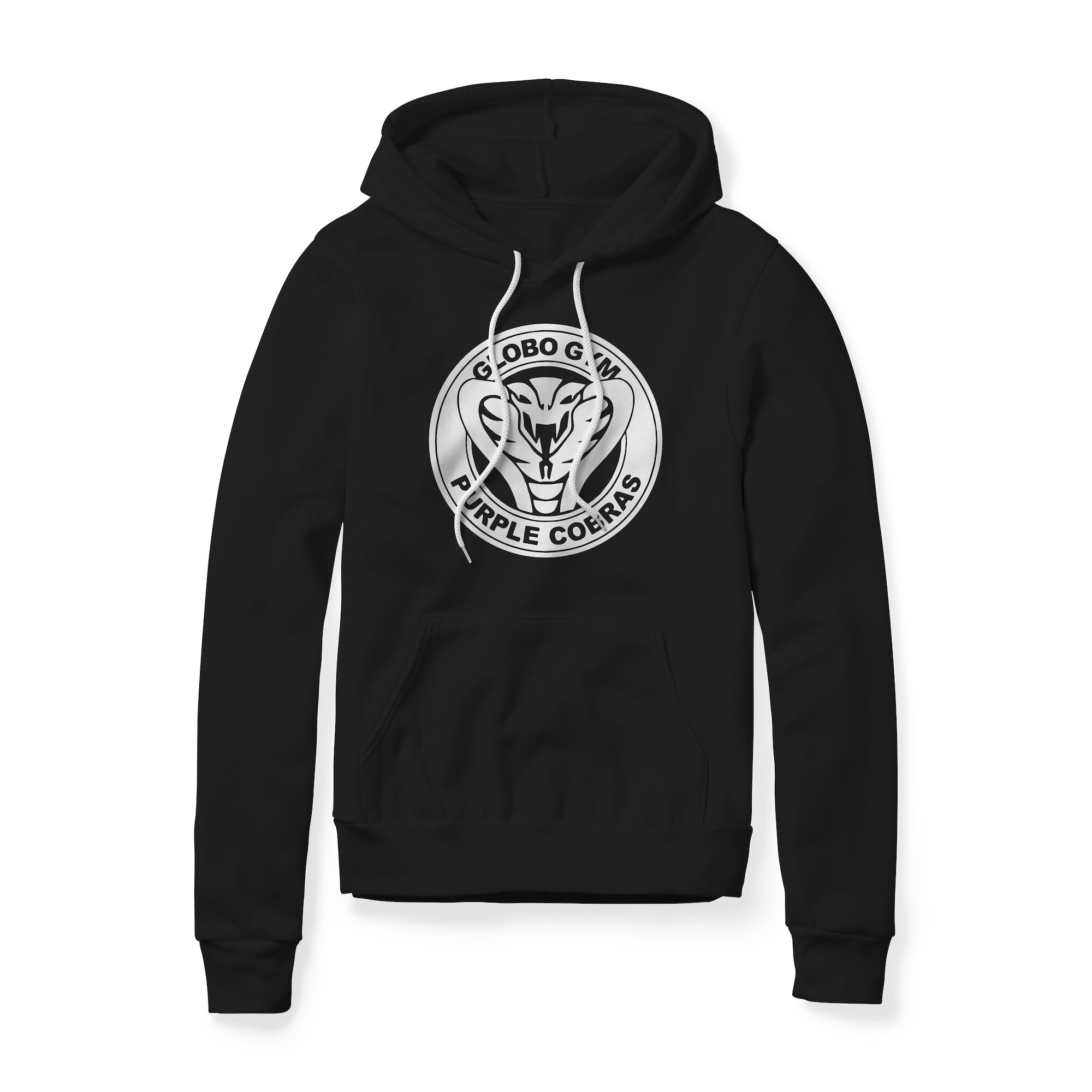 Globo Gym Purple Cobras Logo (White) : Dodgeball Movie, Fleece Hoodie