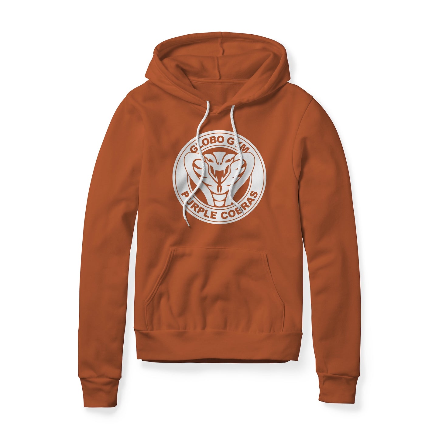 Globo Gym Purple Cobras Logo (White) : Dodgeball Movie, Fleece Hoodie