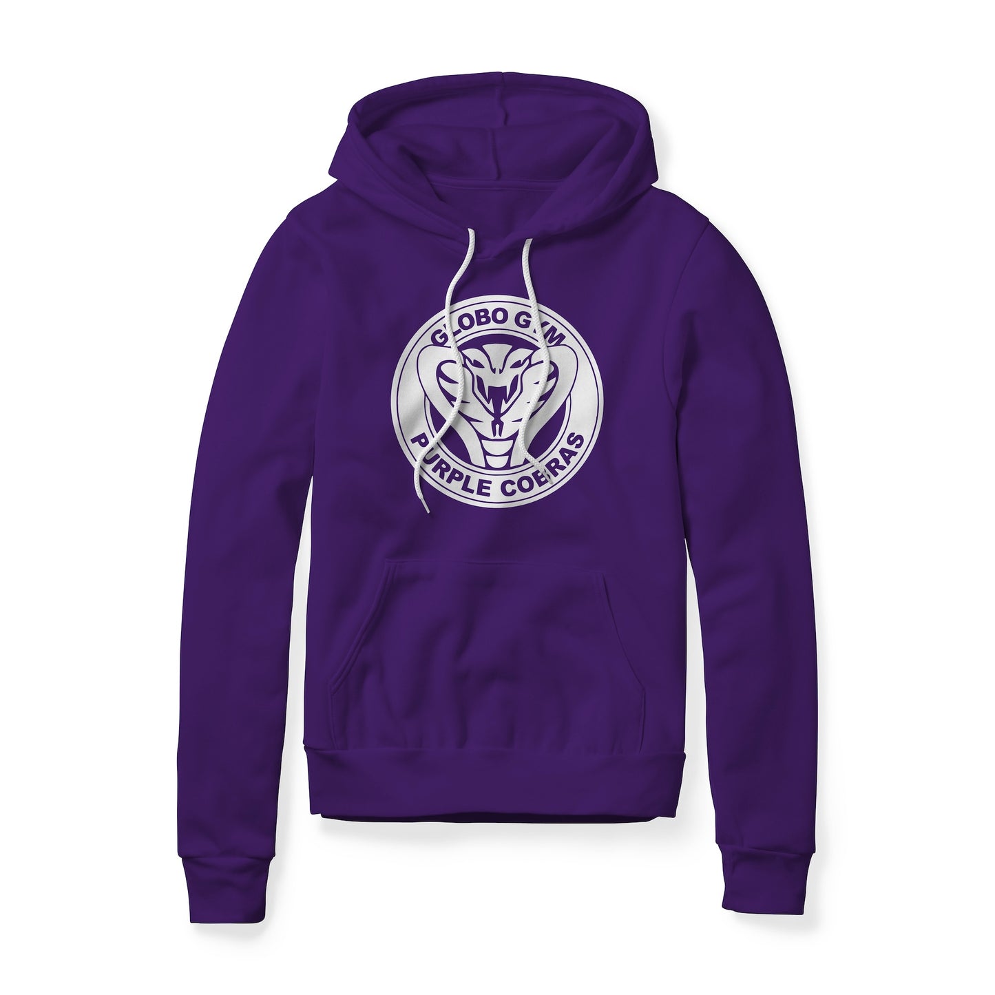 Globo Gym Purple Cobras Logo (White) : Dodgeball Movie, Fleece Hoodie