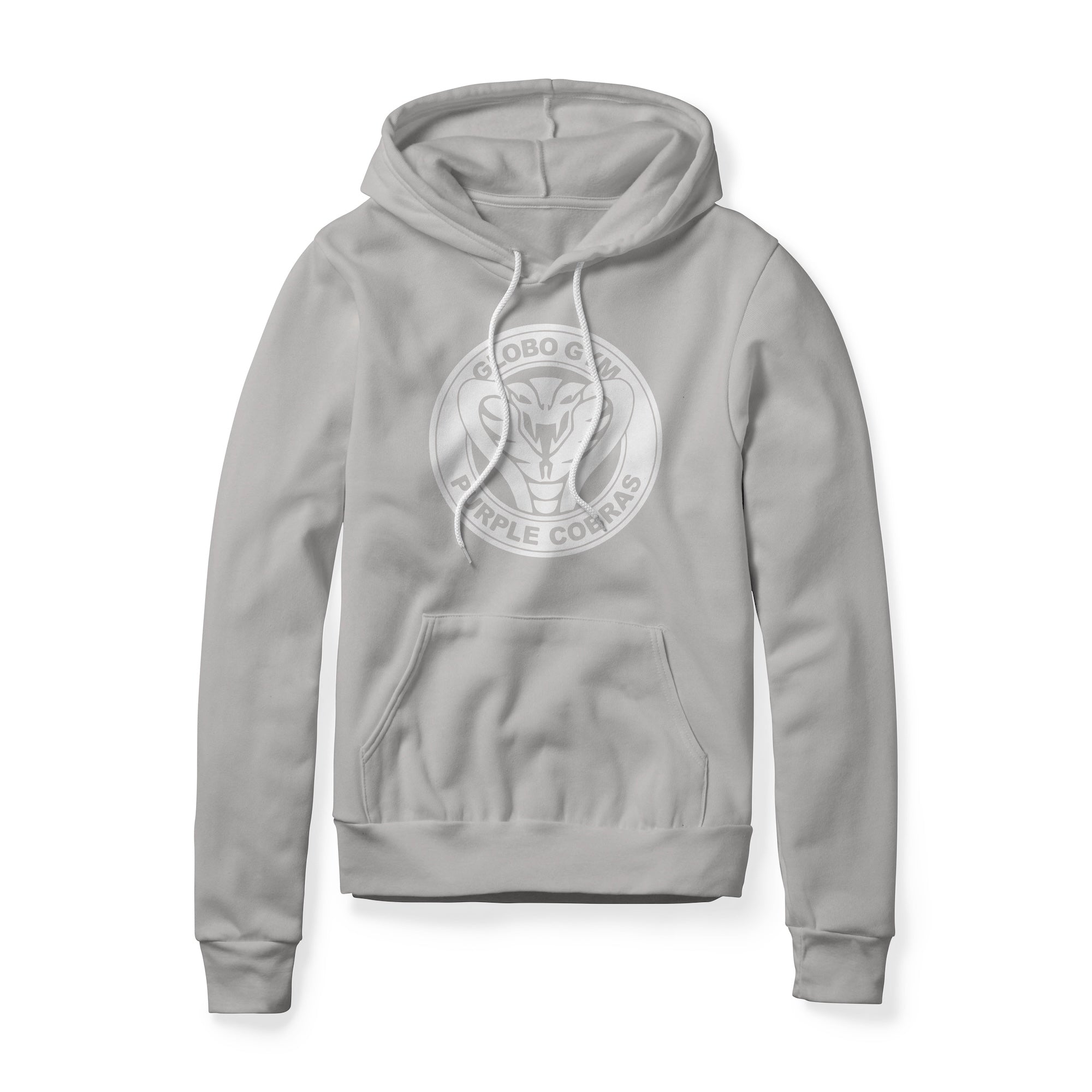 Globo Gym Purple Cobras Logo (White) : Dodgeball Movie, Fleece Hoodie