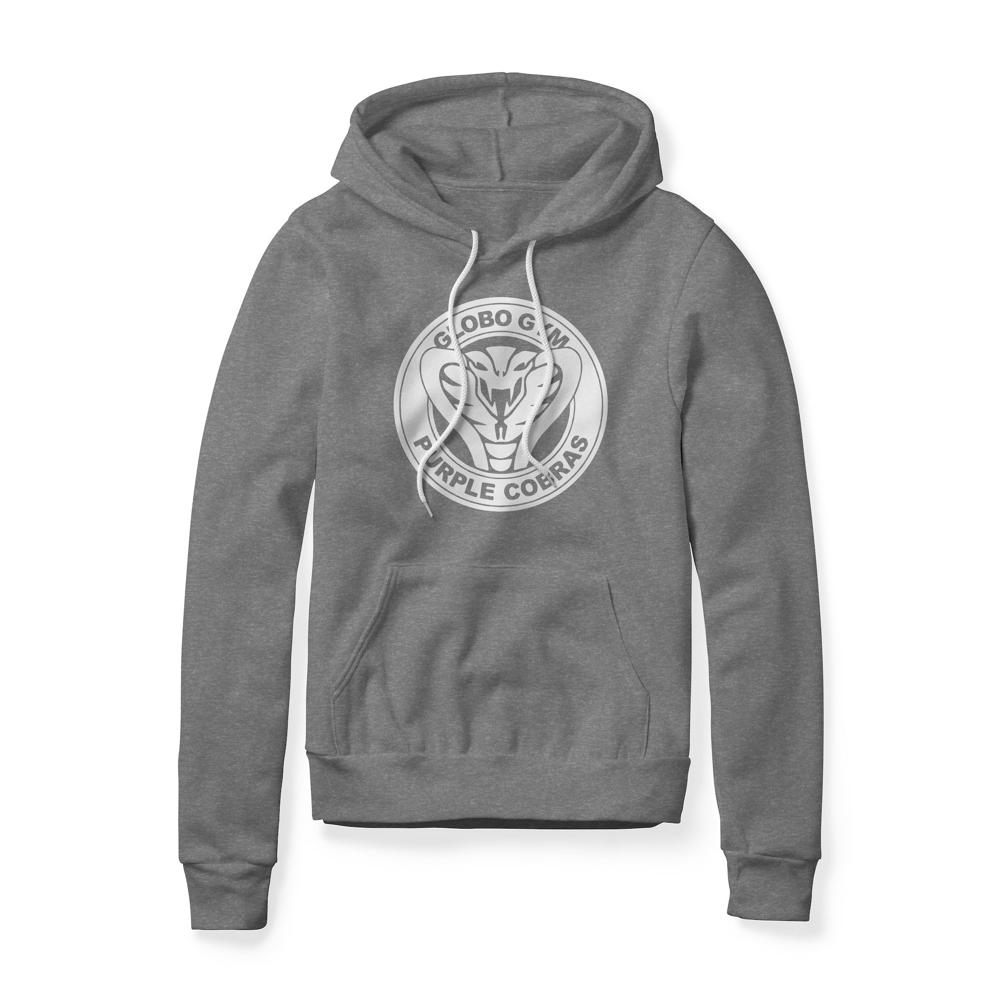 Globo Gym Purple Cobras Logo (White) : Dodgeball Movie, Fleece Hoodie