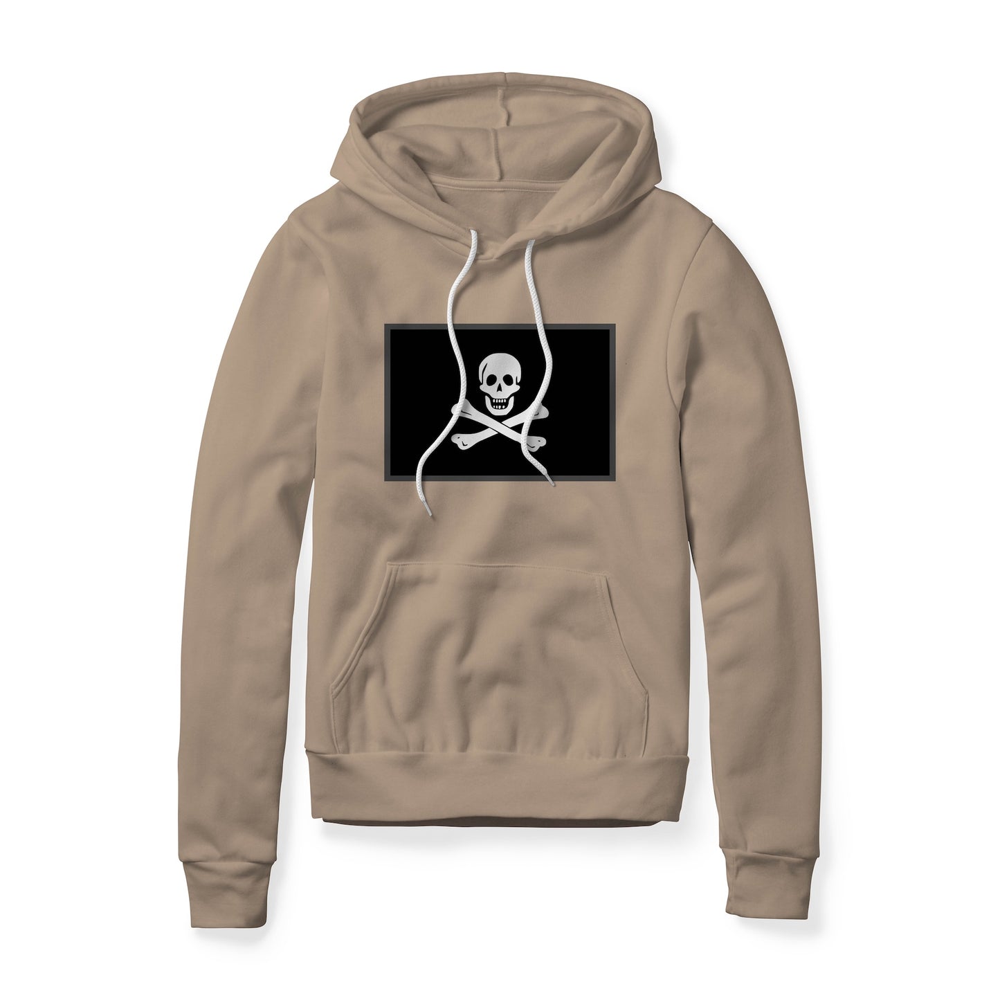 Jolly Roger Pirate Flag (Bones), Fleece Hoodie