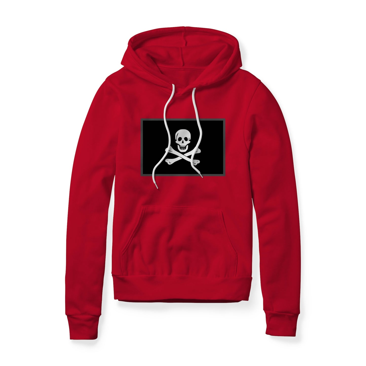 Jolly Roger Pirate Flag (Bones), Fleece Hoodie