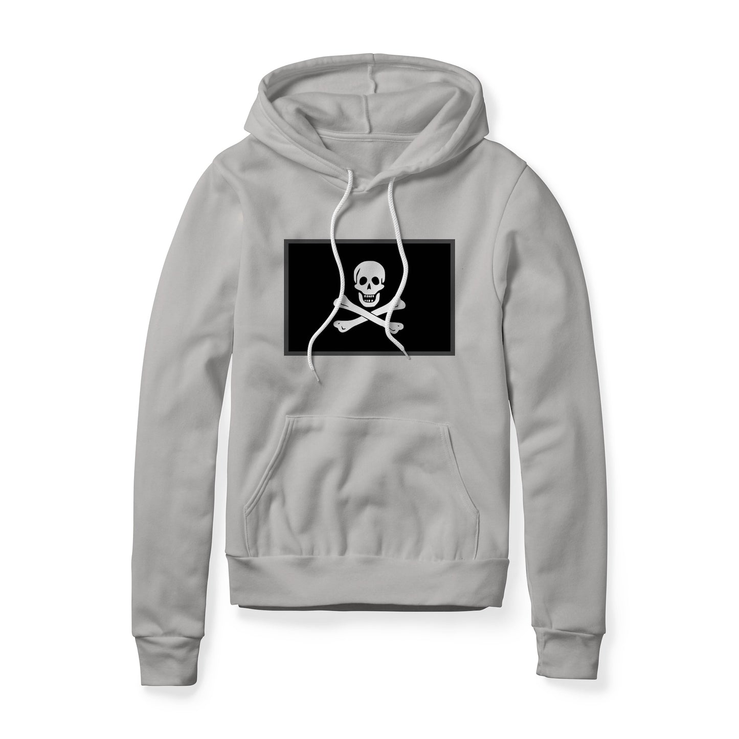 Jolly Roger Pirate Flag (Bones), Fleece Hoodie
