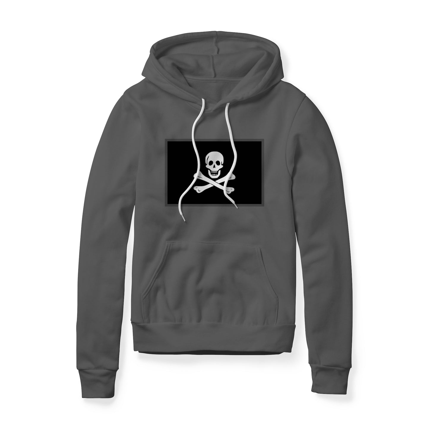 Jolly Roger Pirate Flag (Bones), Fleece Hoodie