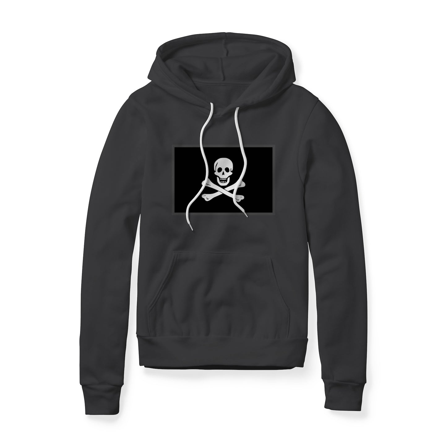 Jolly Roger Pirate Flag (Bones), Fleece Hoodie