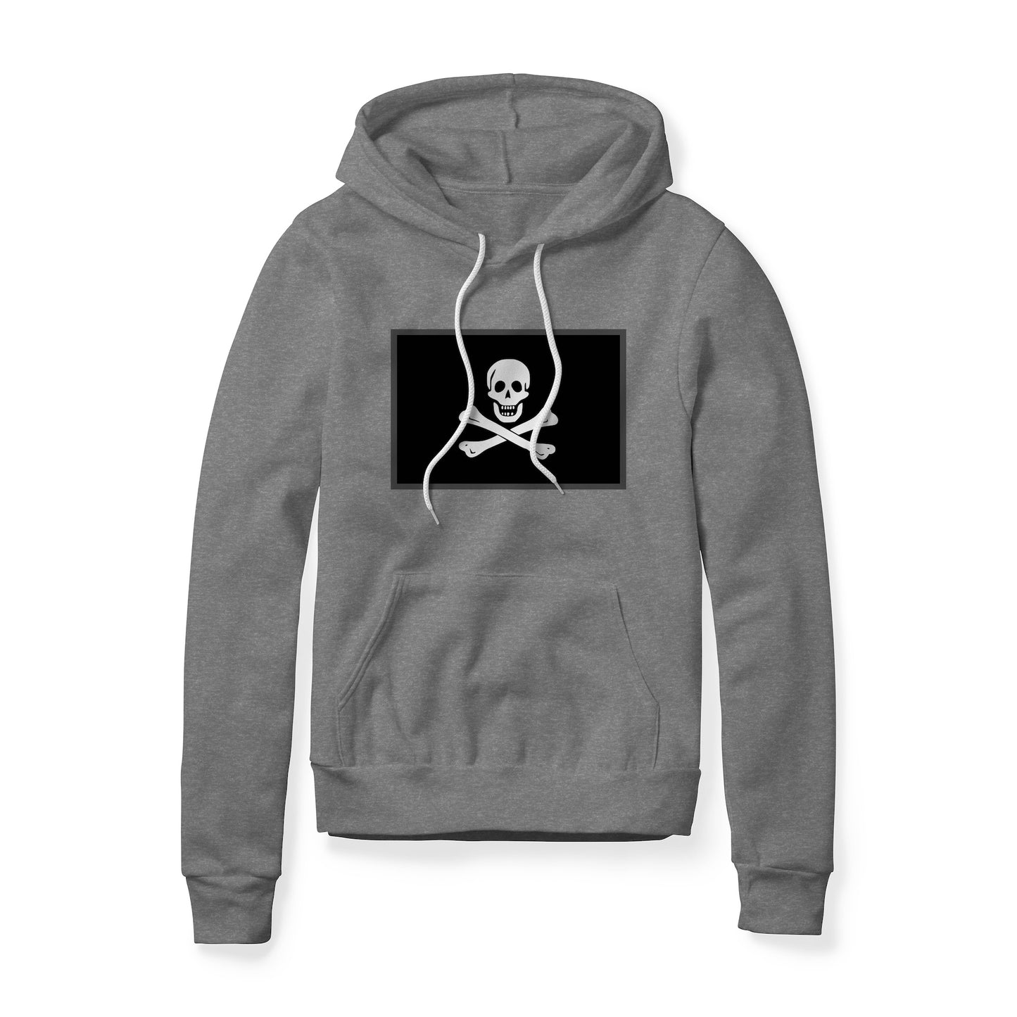 Jolly Roger Pirate Flag (Bones), Fleece Hoodie