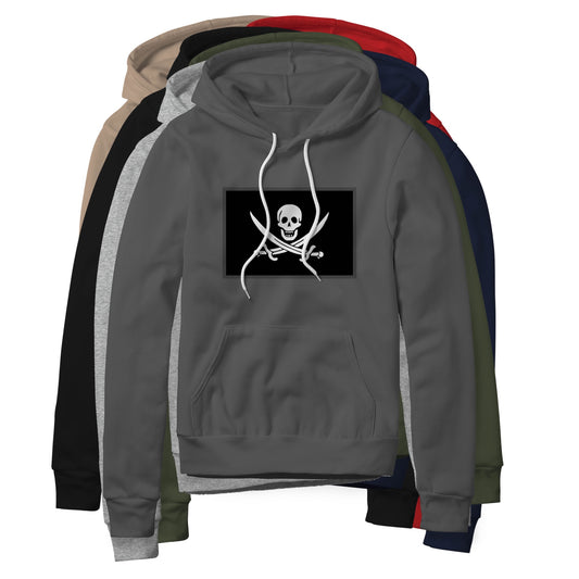 Jolly Roger Pirate Flag (Swords), Fleece Hoodie