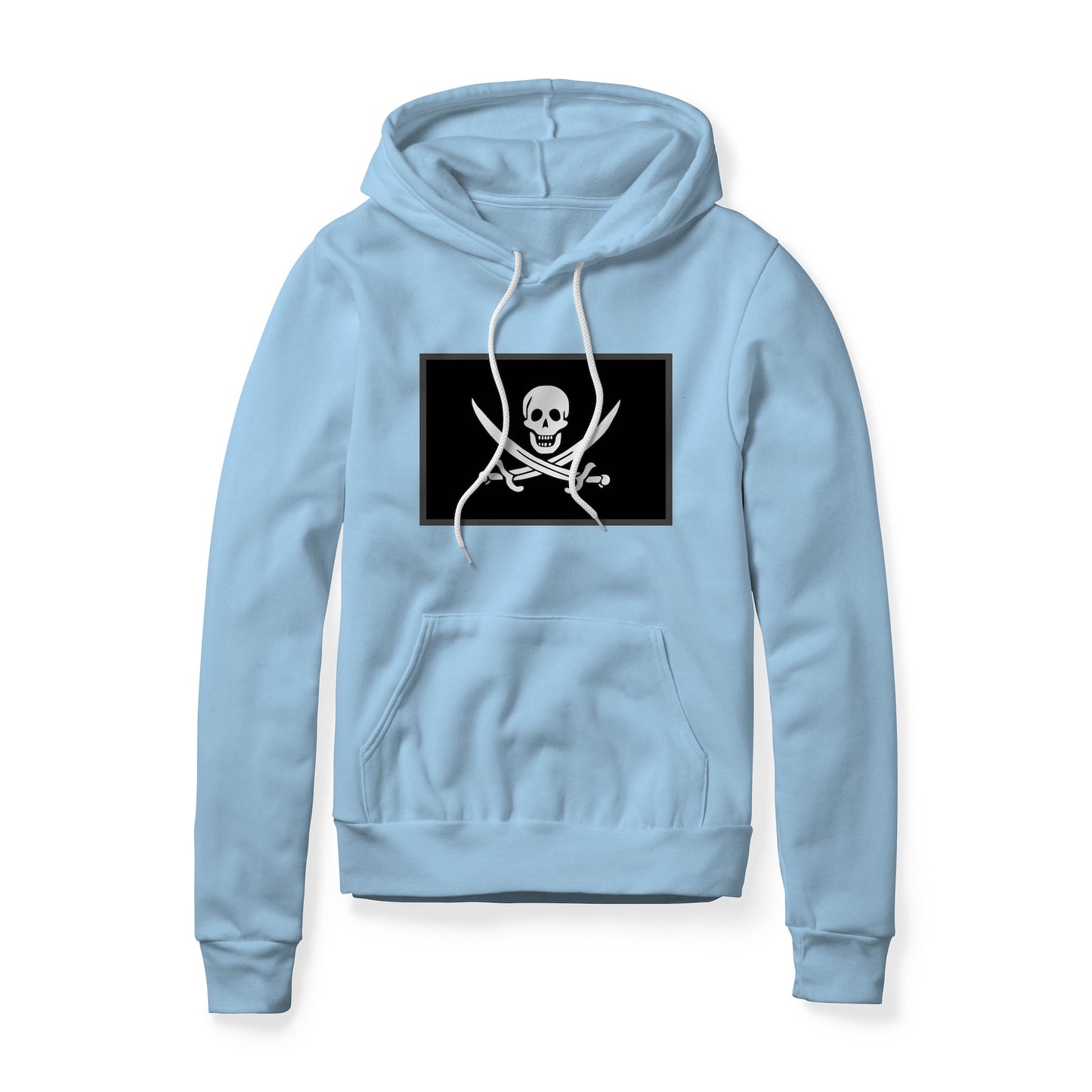 Jolly Roger Pirate Flag (Swords), Fleece Hoodie