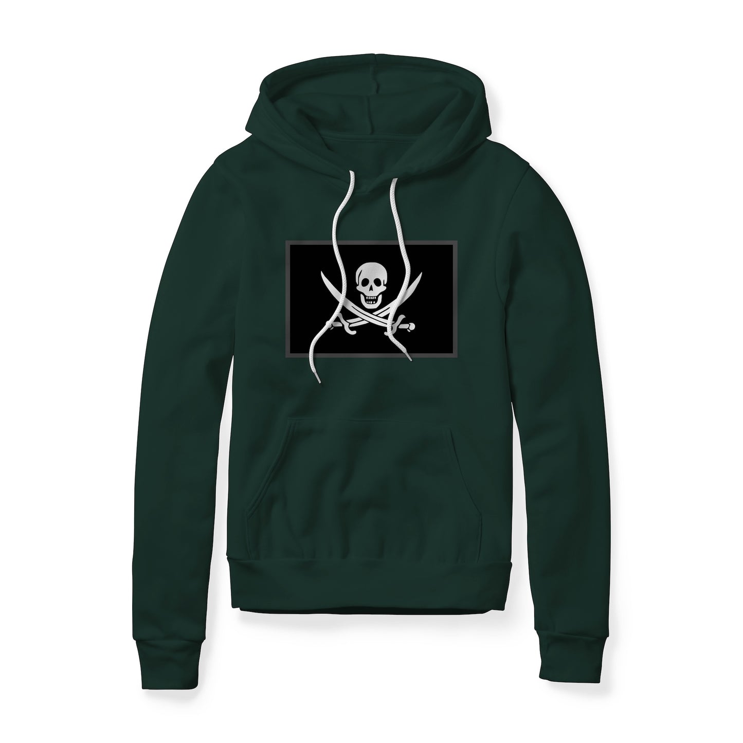 Jolly Roger Pirate Flag (Swords), Fleece Hoodie