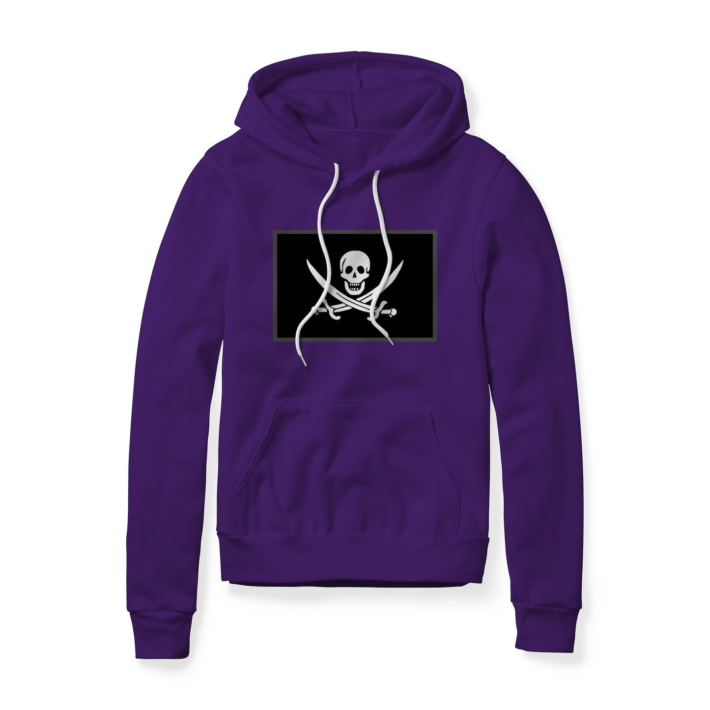 Jolly Roger Pirate Flag (Swords), Fleece Hoodie