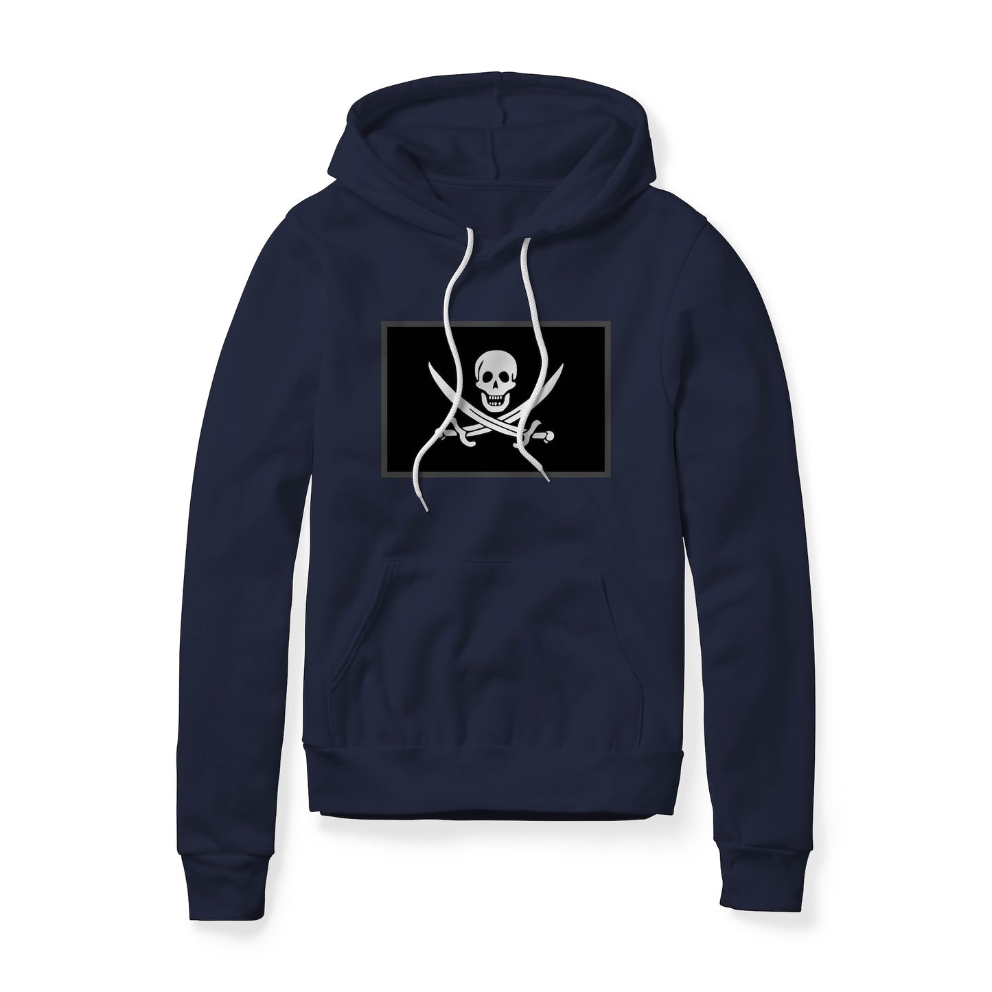 Jolly Roger Pirate Flag (Swords), Fleece Hoodie