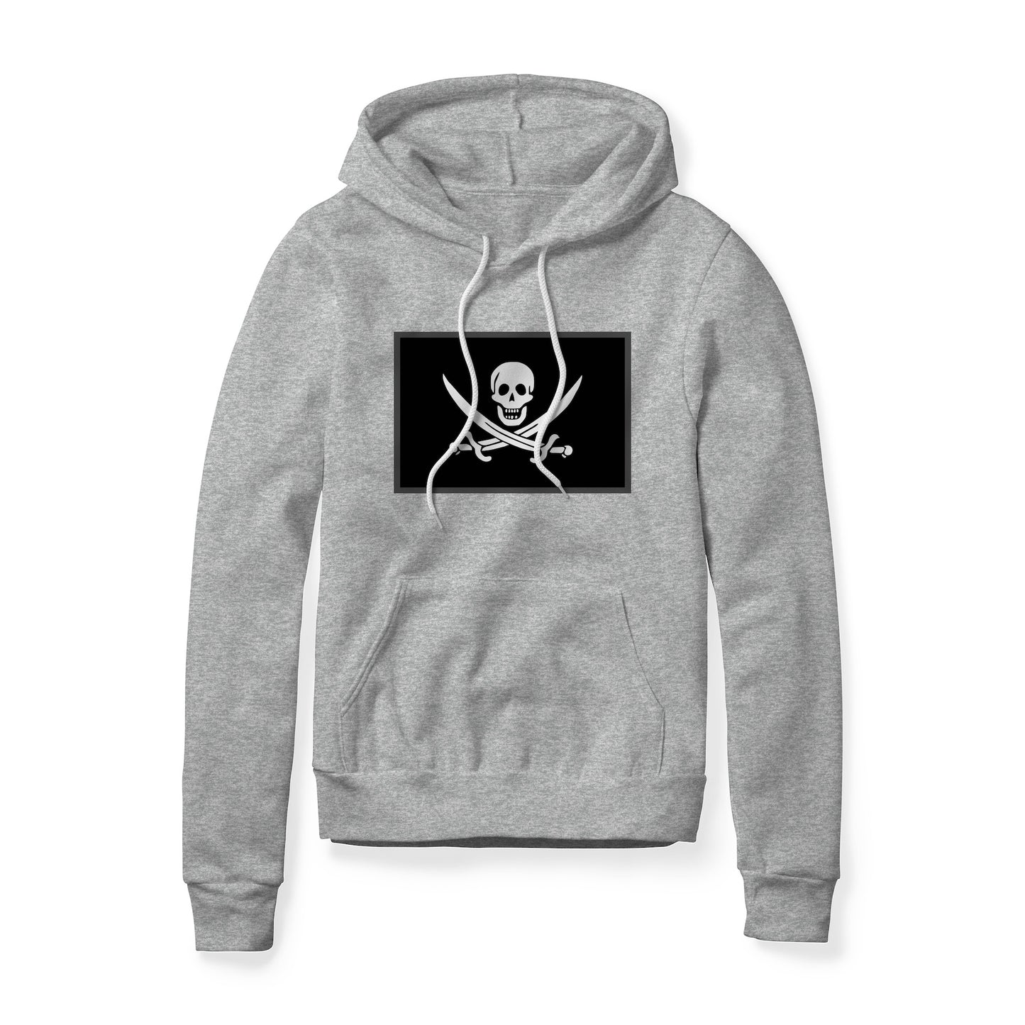 Jolly Roger Pirate Flag (Swords), Fleece Hoodie