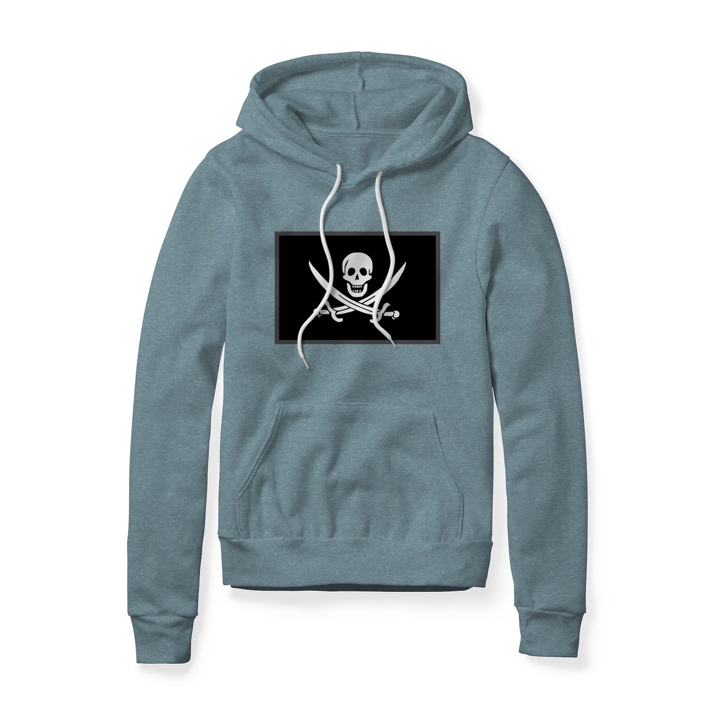 Jolly Roger Pirate Flag (Swords), Fleece Hoodie