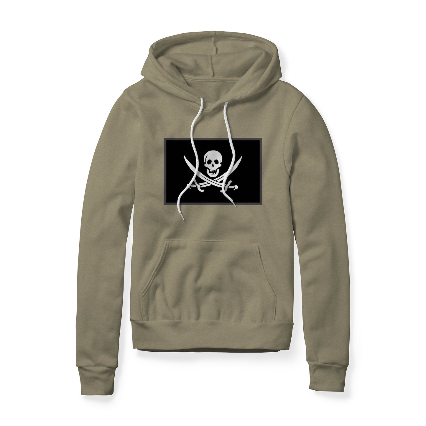 Jolly Roger Pirate Flag (Swords), Fleece Hoodie