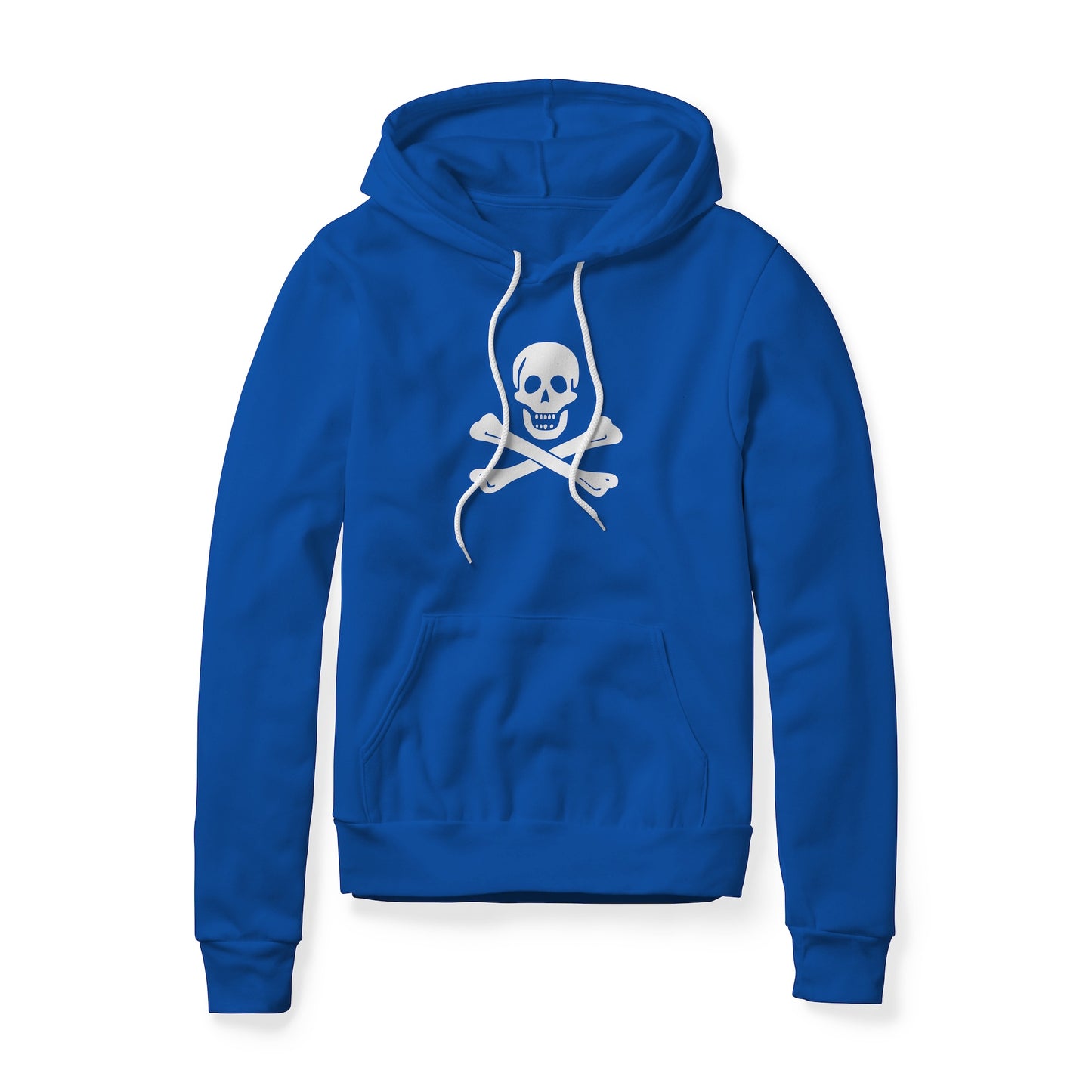 Jolly Roger Pirate Symbol (Bones), Fleece Hoodie