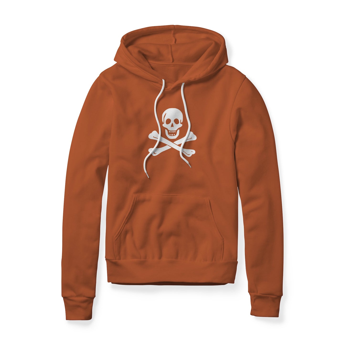 Jolly Roger Pirate Symbol (Bones), Fleece Hoodie