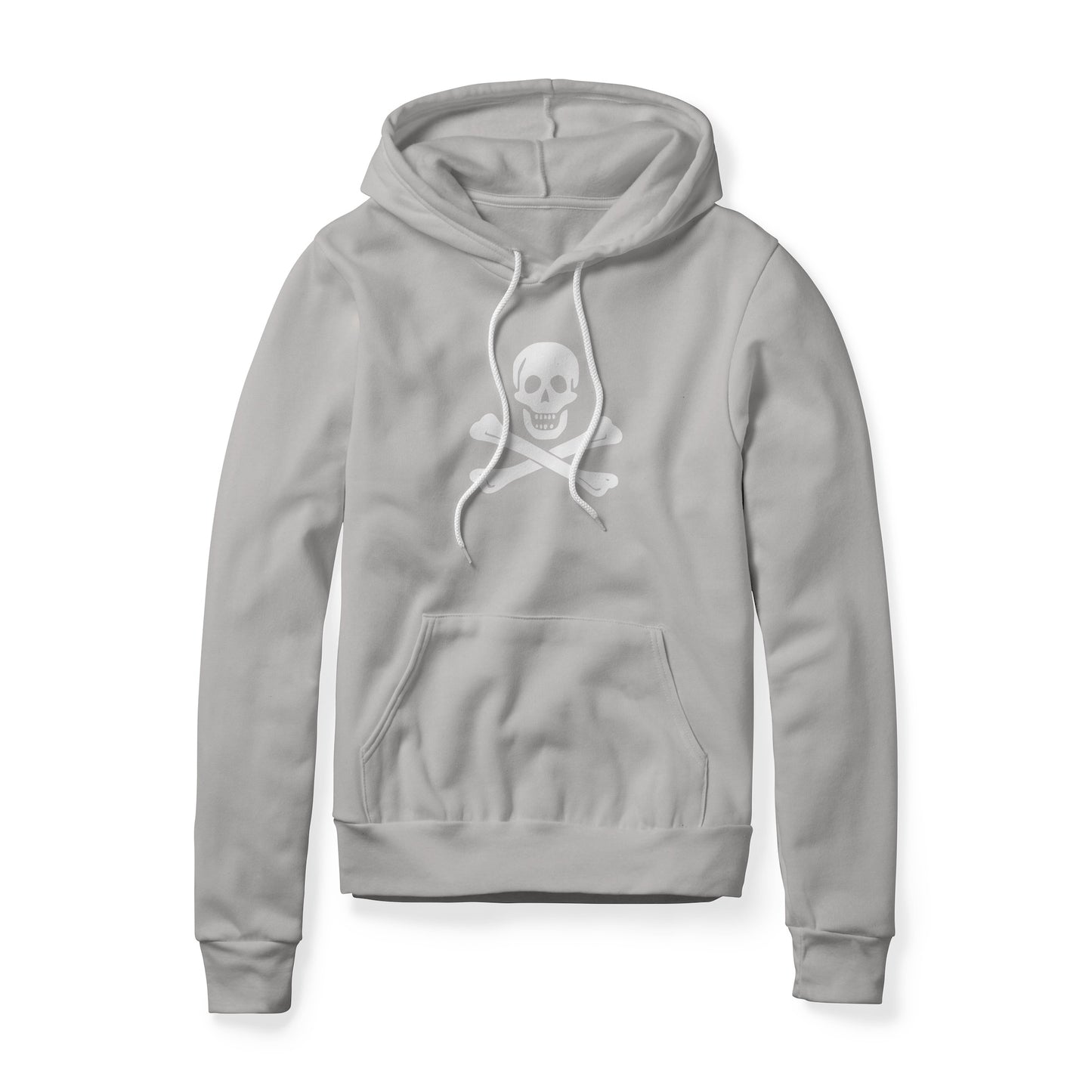 Jolly Roger Pirate Symbol (Bones), Fleece Hoodie