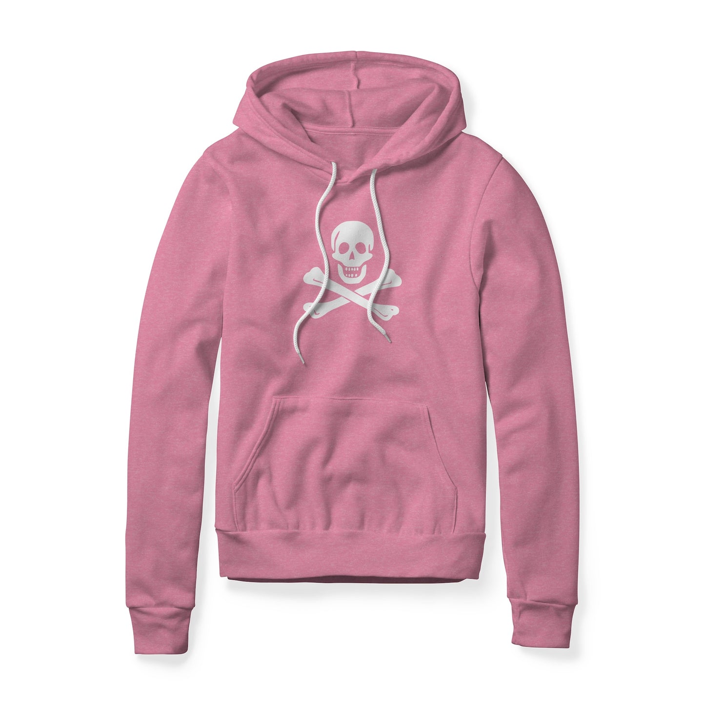 Jolly Roger Pirate Symbol (Bones), Fleece Hoodie