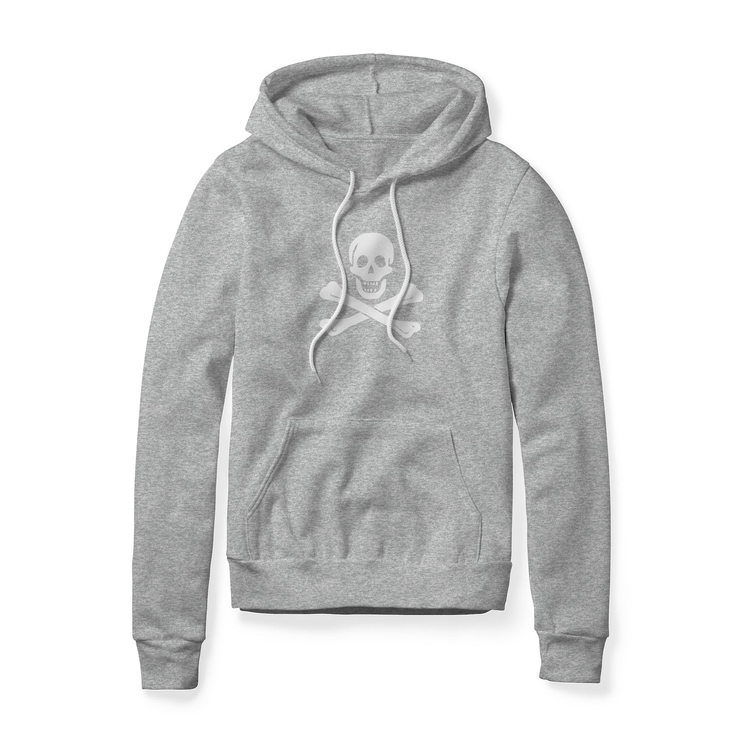 Jolly Roger Pirate Symbol (Bones), Fleece Hoodie