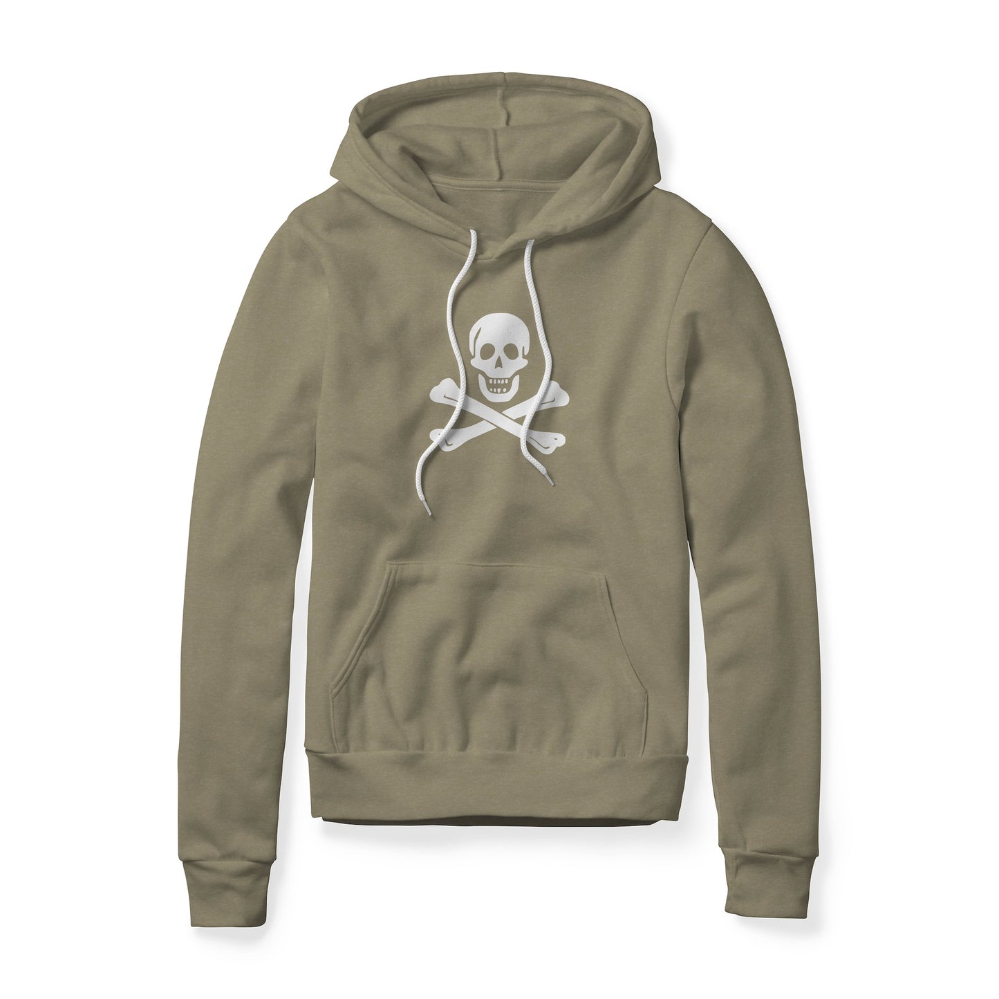 Jolly Roger Pirate Symbol (Bones), Fleece Hoodie