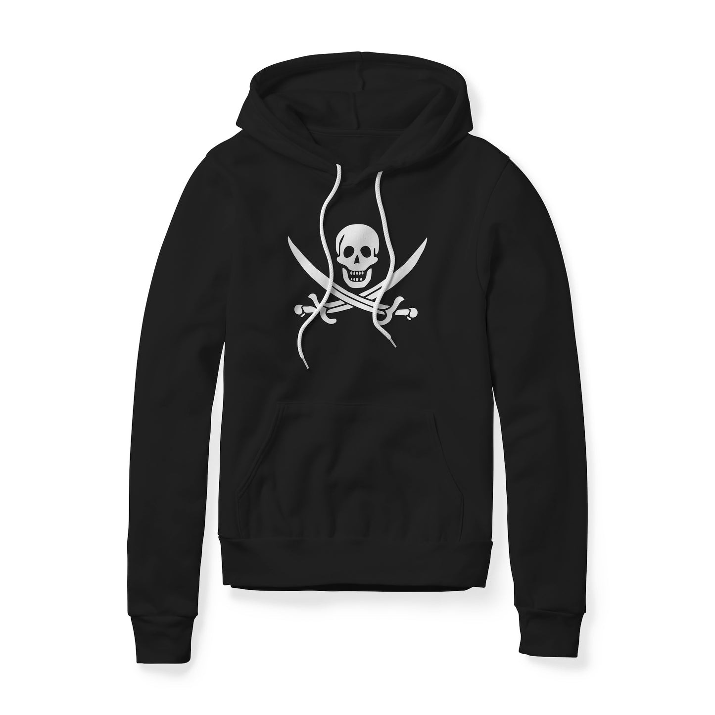 Jolly Roger Pirate Symbol (Swords), Fleece Hoodie