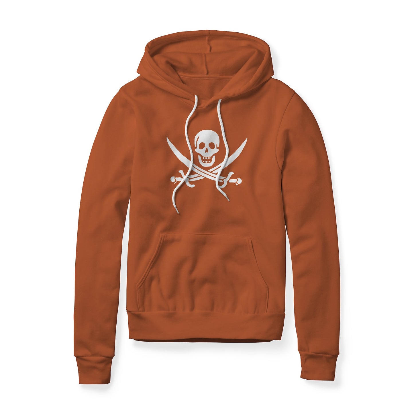 Jolly Roger Pirate Symbol (Swords), Fleece Hoodie