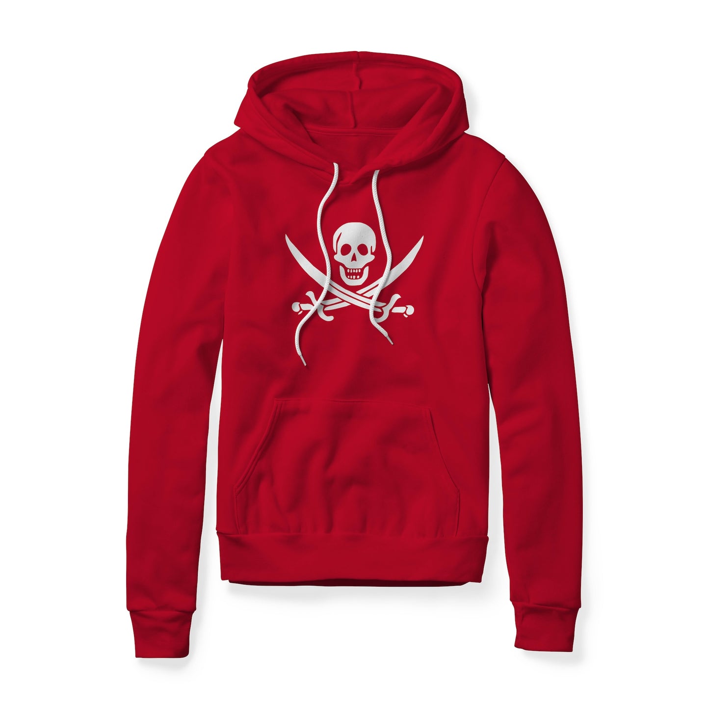 Jolly Roger Pirate Symbol (Swords), Fleece Hoodie