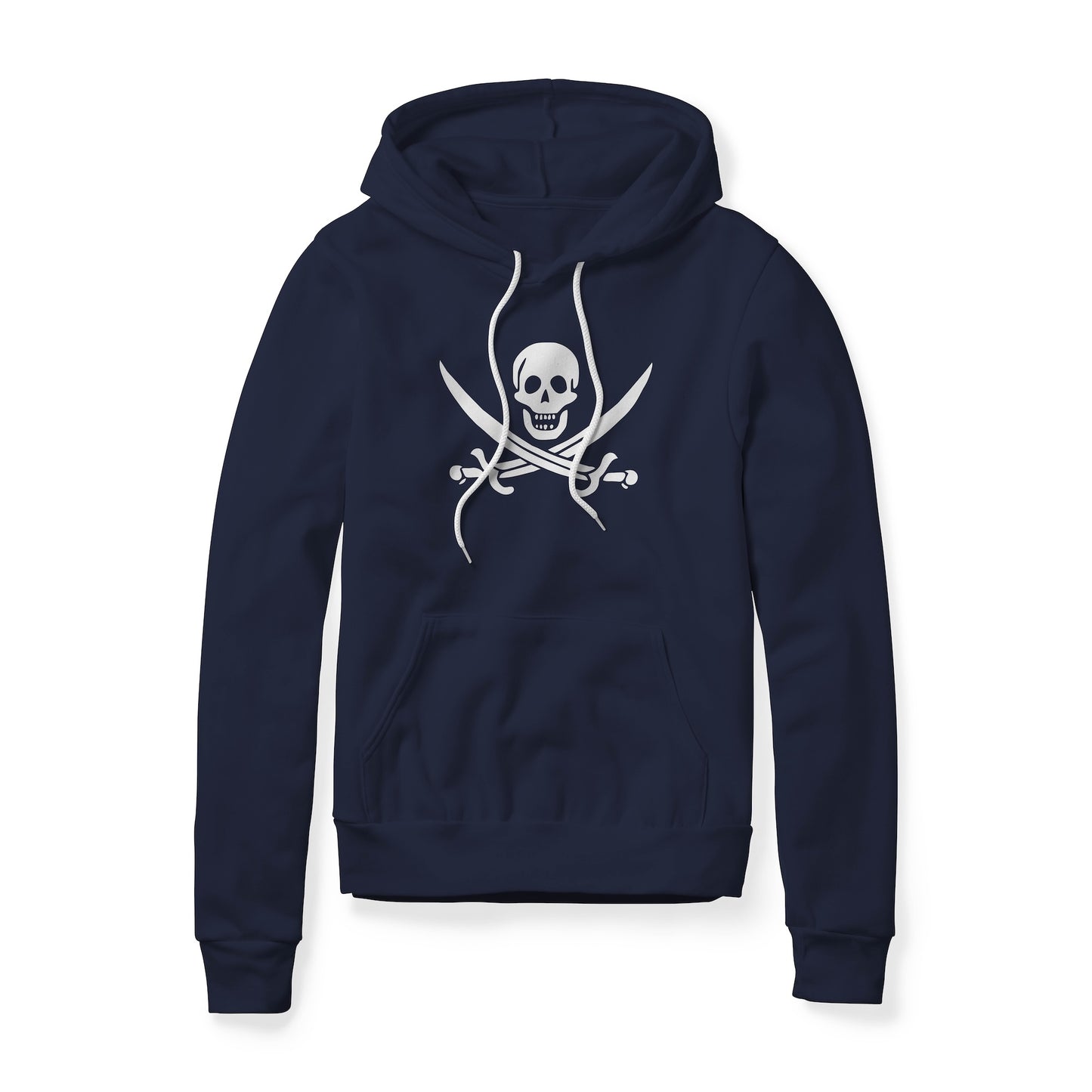 Jolly Roger Pirate Symbol (Swords), Fleece Hoodie