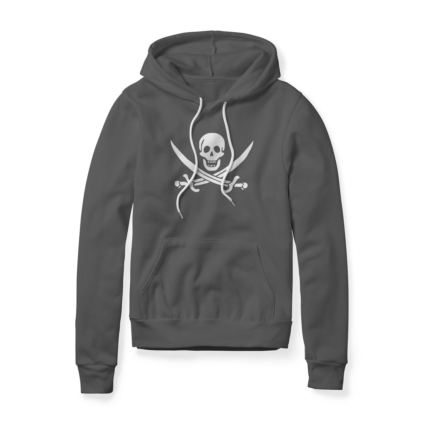 Jolly Roger Pirate Symbol (Swords), Fleece Hoodie