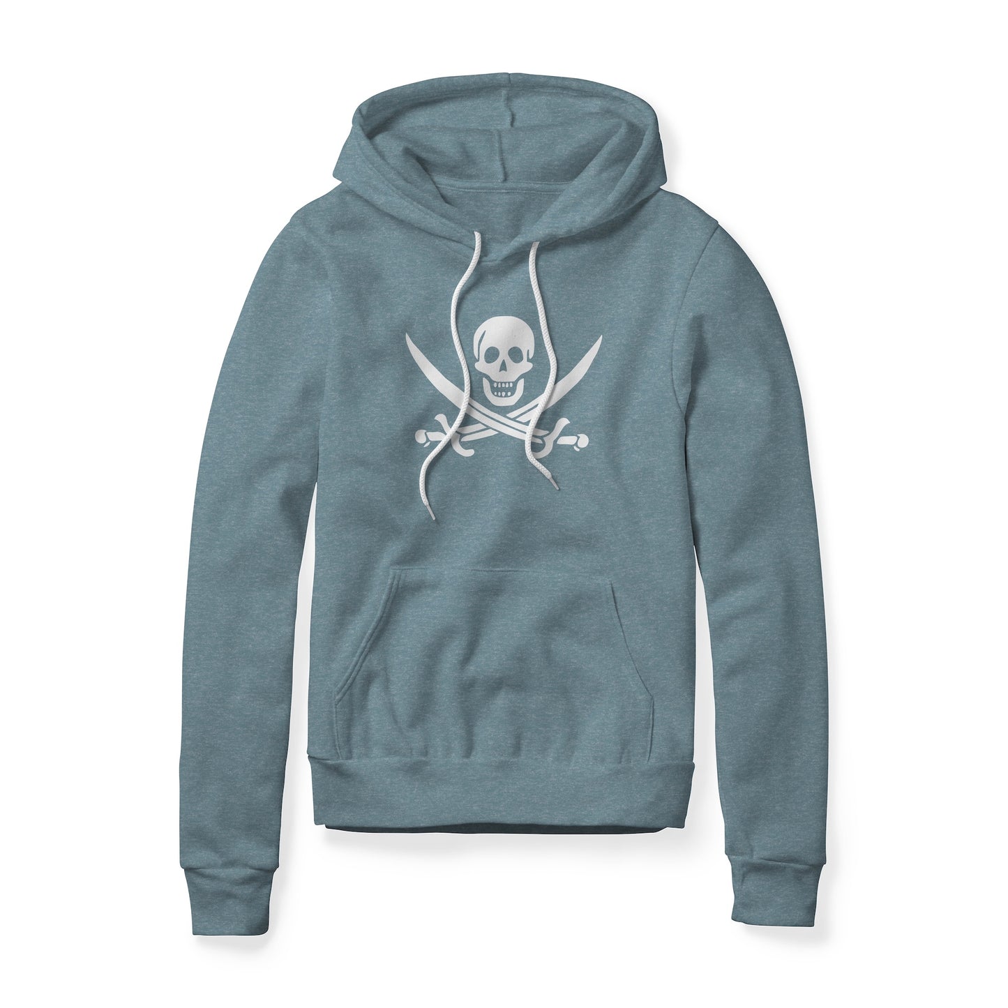 Jolly Roger Pirate Symbol (Swords), Fleece Hoodie