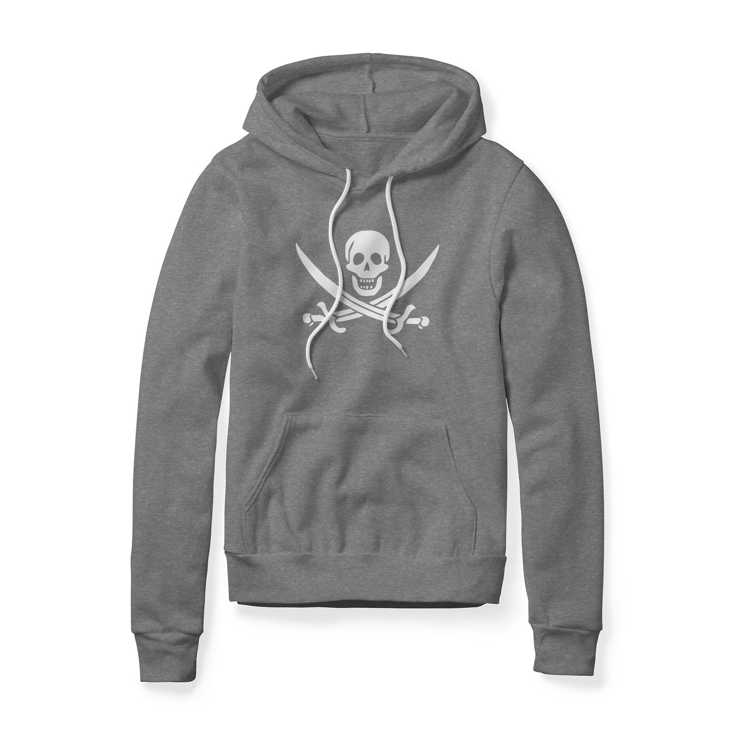 Jolly Roger Pirate Symbol (Swords), Fleece Hoodie