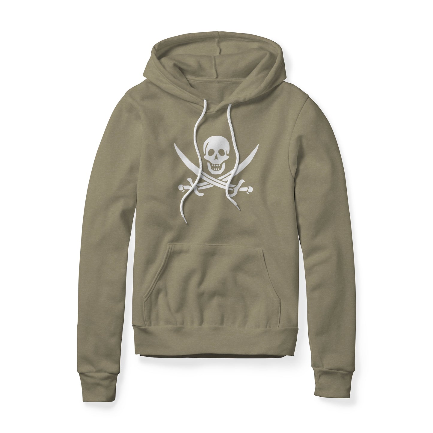 Jolly Roger Pirate Symbol (Swords), Fleece Hoodie