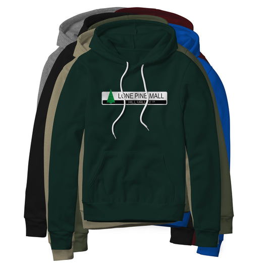 Lone Pine Mall Logo : Back To The Future Movie, Fleece Hoodie