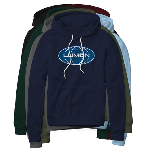 Lumon Logo (Blue) : Severance Show, Fleece Hoodie