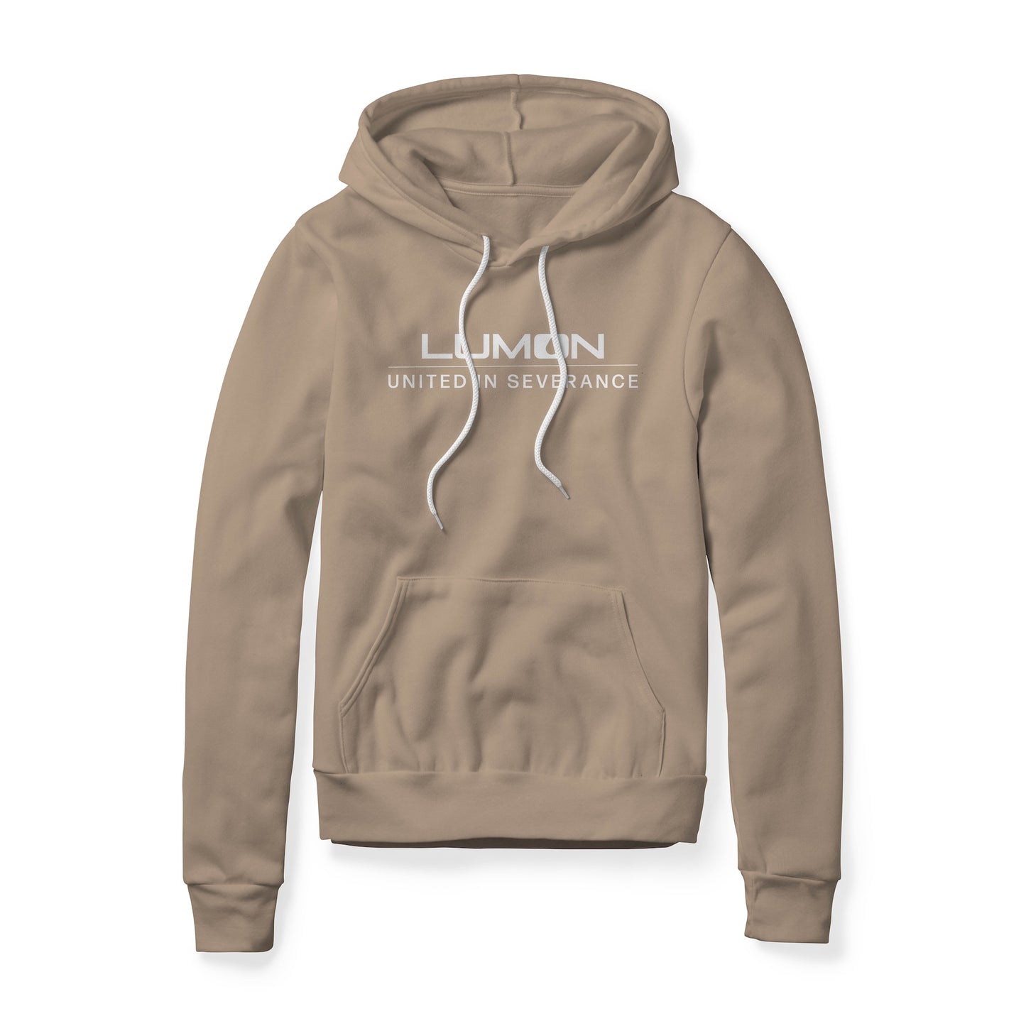 Lumon United In Severance (White) : Severance Show, Fleece Hoodie