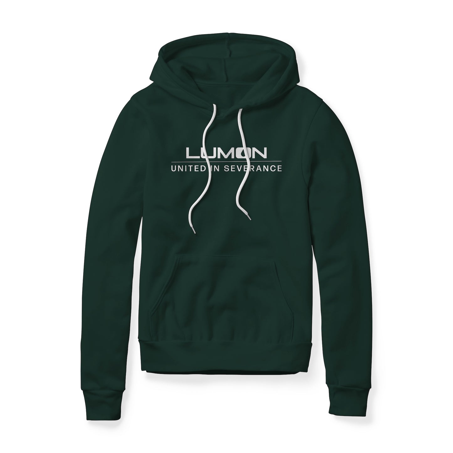Lumon United In Severance (White) : Severance Show, Fleece Hoodie