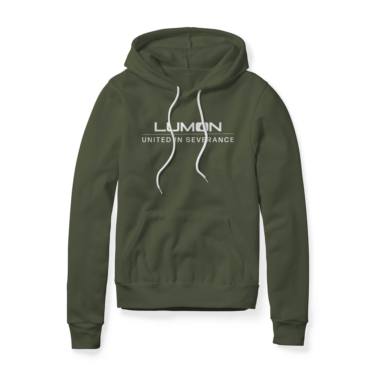 Lumon United In Severance (White) : Severance Show, Fleece Hoodie