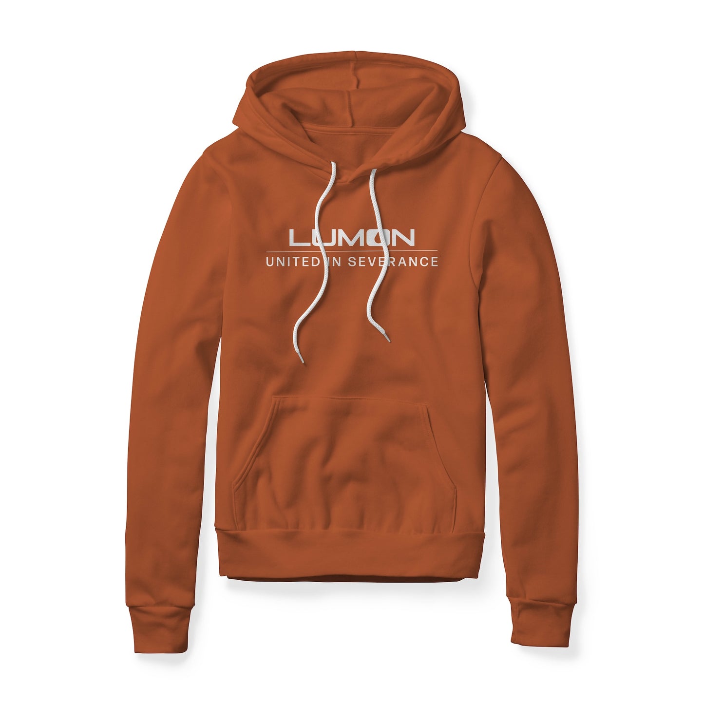 Lumon United In Severance (White) : Severance Show, Fleece Hoodie