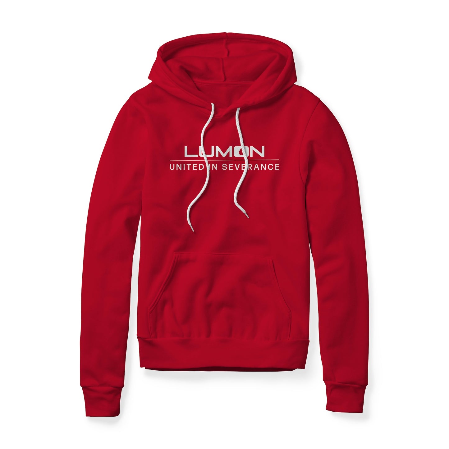Lumon United In Severance (White) : Severance Show, Fleece Hoodie
