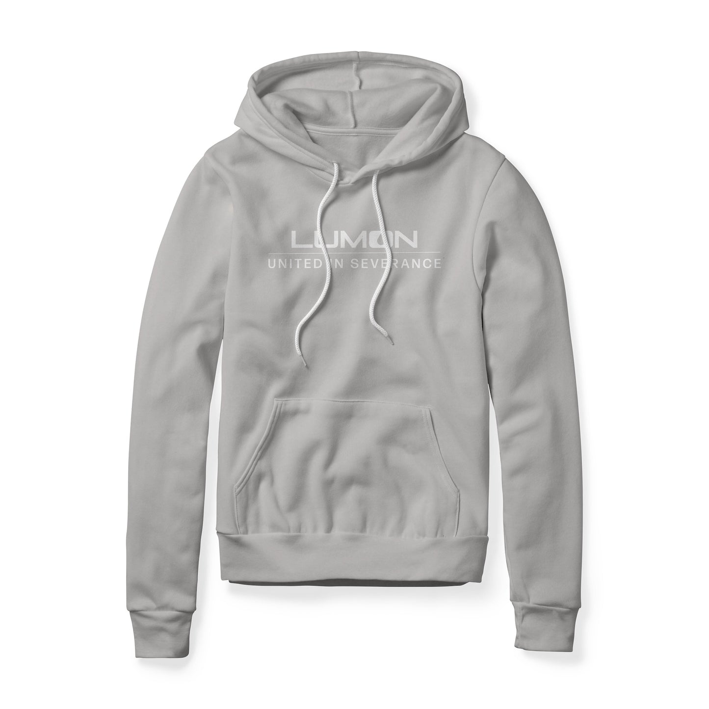 Lumon United In Severance (White) : Severance Show, Fleece Hoodie
