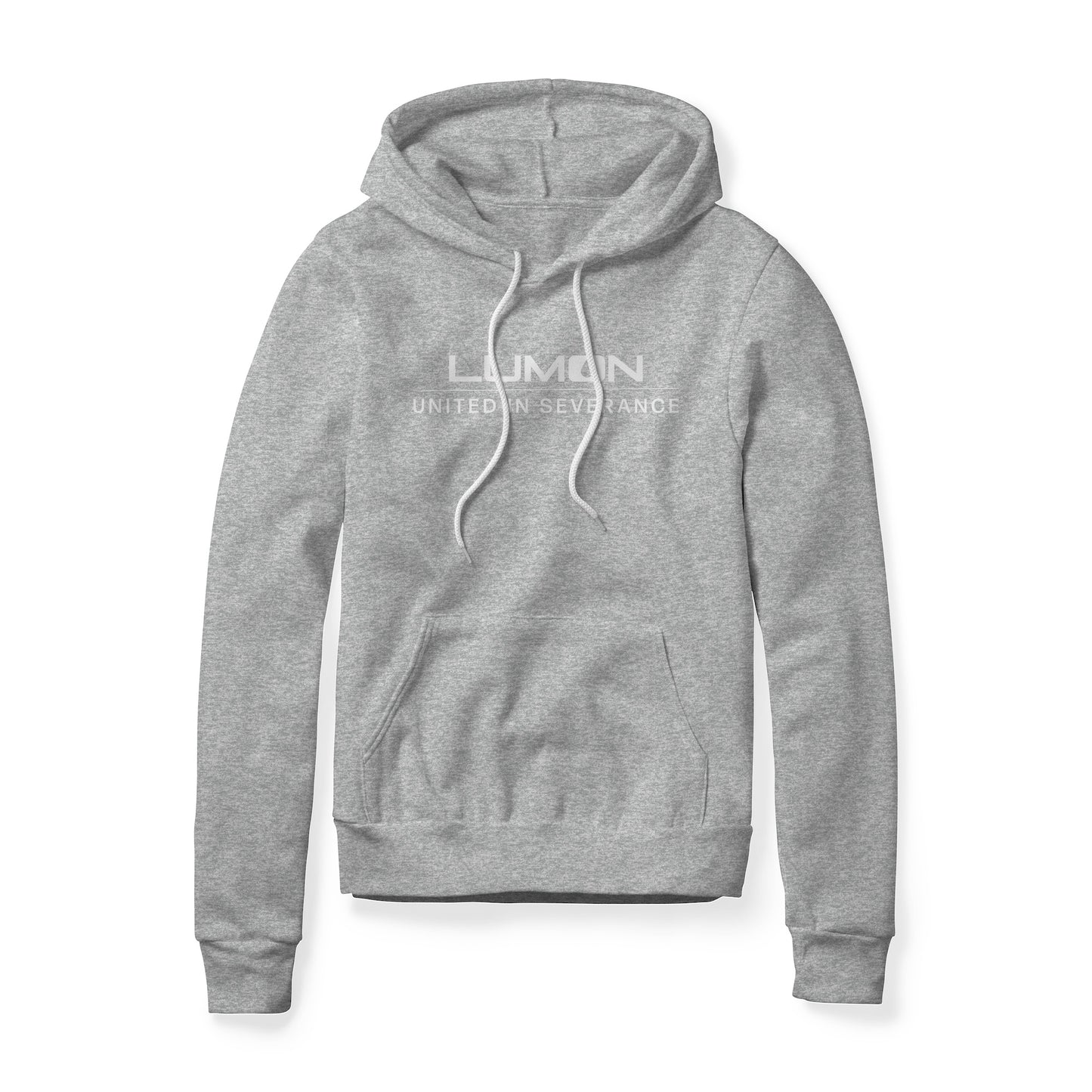 Lumon United In Severance (White) : Severance Show, Fleece Hoodie